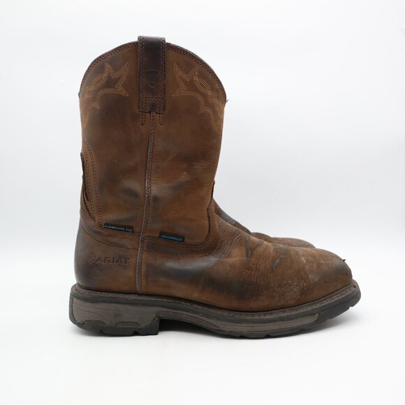 Ariat Work Waterproof Composite Toe  Men's Size 9.5 D Pull On Work Boot - Picture 1 of 9